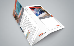Collateral System: Designed a new collateral system with a consistent style and appearance to visually represent Raytheon as a global leader in technology. Developed a grid structure as part of the brand style, reflecting Raytheon's precise, analytical, and no-nonsense approach. Ensured the grid structure provided a unifying framework across all levels of collateral and loosely connected to the advertising template.