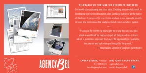 Brand standards manual Corporate identity refresh Raytheon branding AgencyBEL branding project Advertising templates Marketing collateral design Defense and aerospace branding Brand consistency Visual identity guidelines Corporate branding strategy Tradeshow graphics design