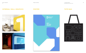 Demand Media design system. Example of a corporate identity trade dress