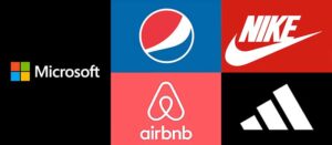 Abstract logo marks are the type of pictorial logo that does not have a recognizable image. They are usually abstract geometric forms that are custom-made for a brand to express its uniqueness. One advantage of this type of logo is that it gives brands enough room to design and create a logo that showcases and communicates their brand personality, values, and core message. Some popular companies using abstract logo marks are Microsoft, Pepsi, Adidas, Nike, and Airbnb.