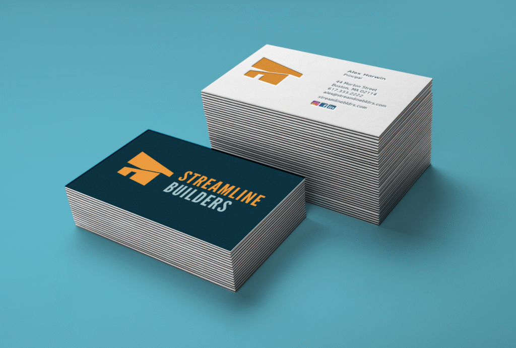 Streamline Builders Logo, business card