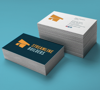 Streamline Builders Logo, business card