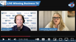 Laura Sauter, strategic brand consultant and founder of Agency Bel speaks on Winning Business Radio with Kevin Hallinan.