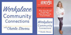 Rebranding isn’t just about changing your logo or updating your website—it’s about evolving your business in a way that aligns with your future aspirations. I recently had the pleasure of joining Charla Stevens on her podcast, Workplace Community Connections, to discuss why branding is much more than aesthetics—it’s a strategic process that sets businesses up for long-term success.